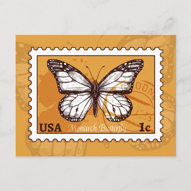 Monarch Butterfly Postcard (Front)