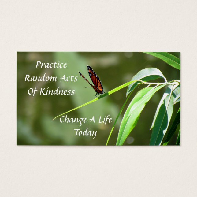 Monarch Butterfly  Random Acts of Kindness Card (Front)