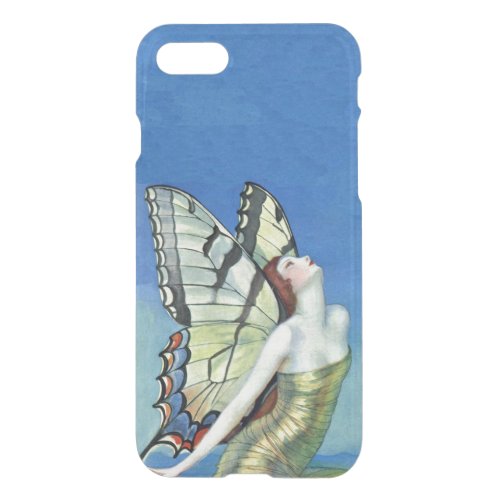 Monarch Butterfly Red Hair Vintage Fairy iPhone SE87 Case