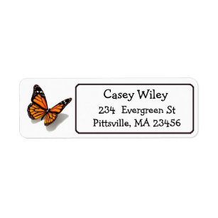 30 Custom Unique Butterfly Personalized Address Labels 
