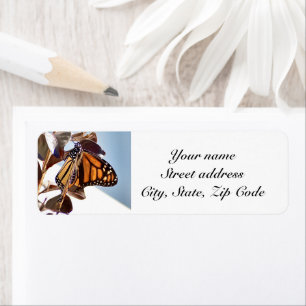 Monarch Butterfly return address label Personalize