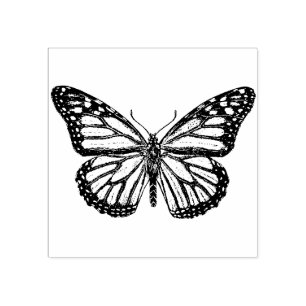 Monarch Butterfly Rubber Stamp