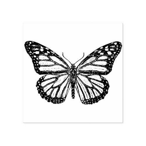 Monarch Butterfly Rubber Stamp