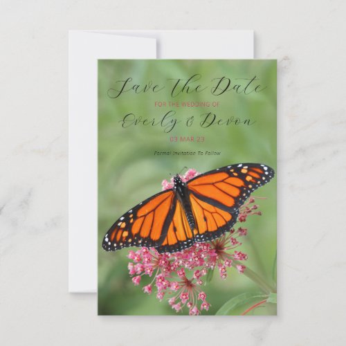 Monarch Butterfly Save The Date