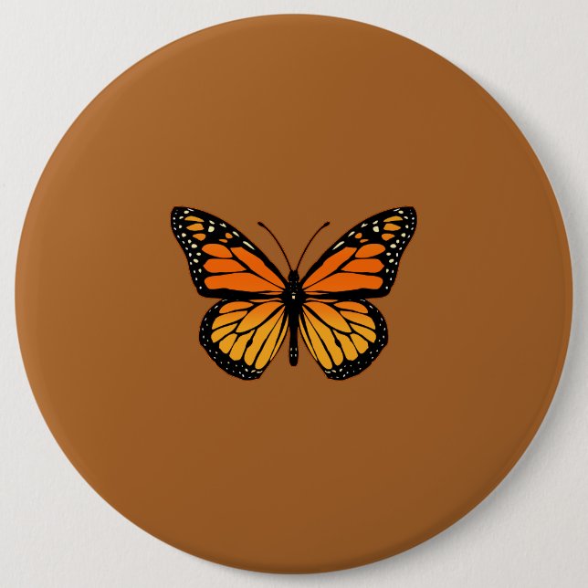 Monarch Butterfly Sensation Pinback Button (Front)