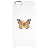 Monarch Butterfly Sensation Clear iPhone 6 Plus Case