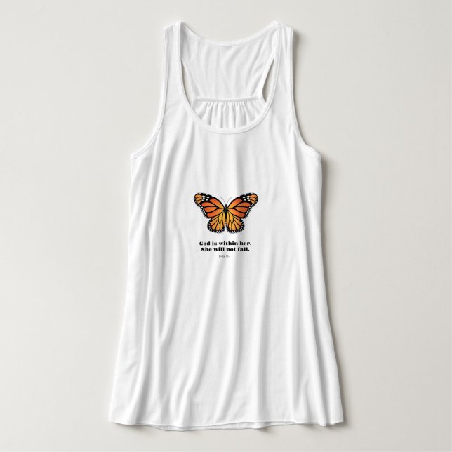 Monarch Butterfly shirt God is within her (Design Front)