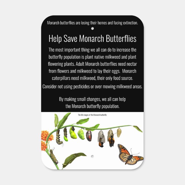Monarch butterfly sign (Front)