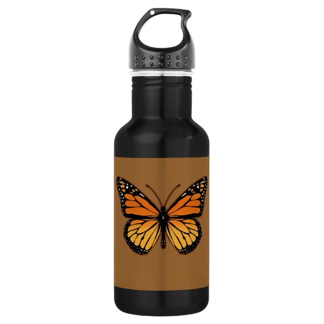 Monarch Butterfly Stainless Steel Water Bottle (Front)