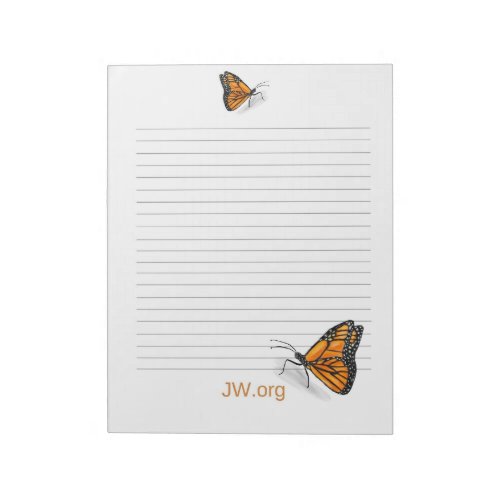 Monarch Butterfly Stationary JW Notepad