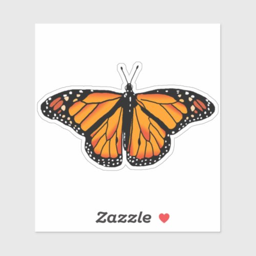 Monarch butterfly sticker