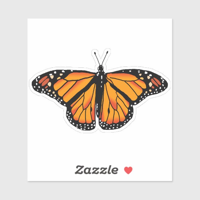 Monarch butterfly sticker (Sheet)