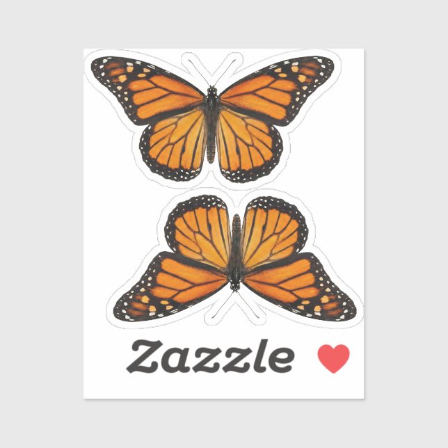 Monarch Butterfly Sticker (Sheet)