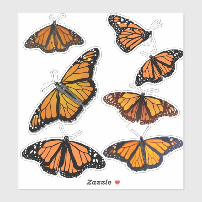 Monarch Butterfly Sticker (Sheet)