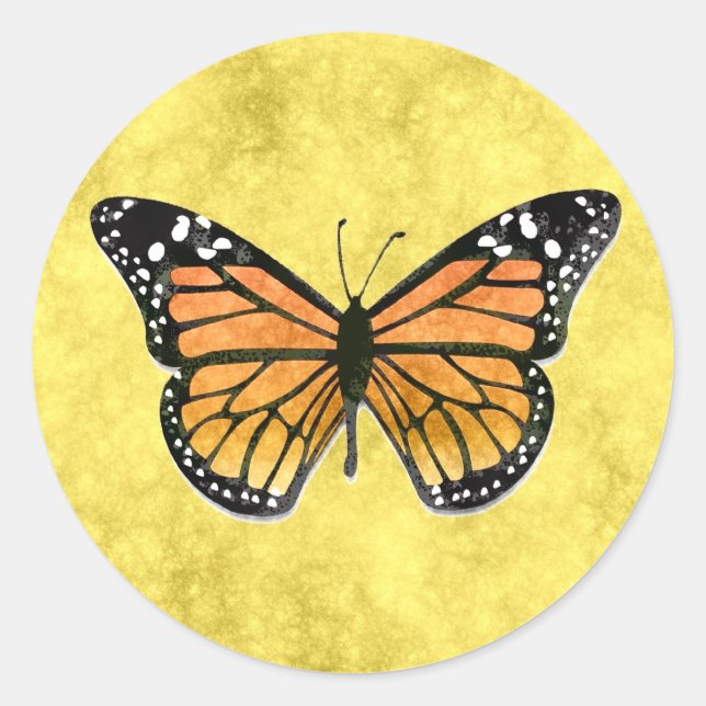 MONARCH BUTTERFLY Sticker (Front)