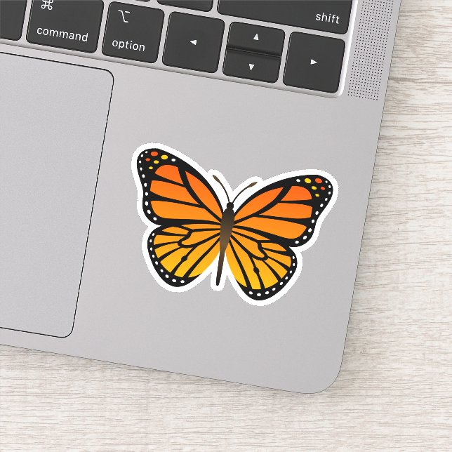 Monarch Butterfly Sticker (Detail)