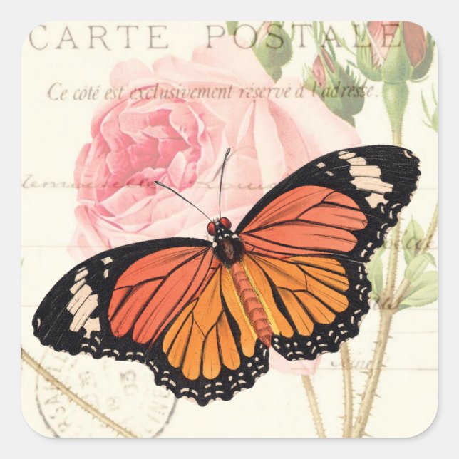 Monarch Butterfly Sticker (Front)