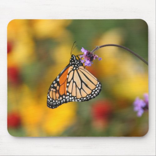 Monarch Butterfly Stops for Pollen Mouse Pad