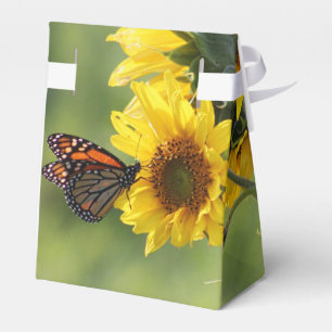 Monarch butterfly Sunflowers Favor Boxes
