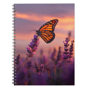 Monarch Butterfly Sunset Notebook