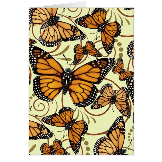 Monarch Butterfly Swirl Cards (Front)