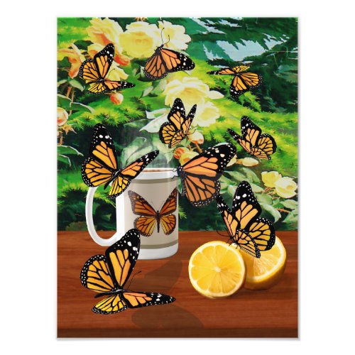 Monarch Butterfly Tea Party Photo Print