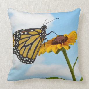 Monarch Butterfly Throw Pillow