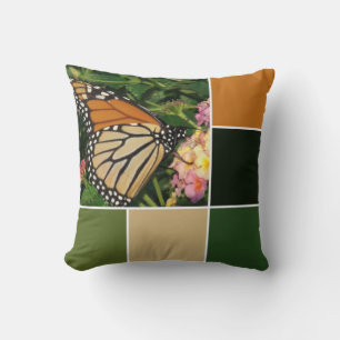 Monarch Butterfly Throw Pillow