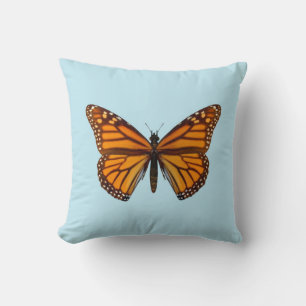 Monarch Butterfly Throw Pillow
