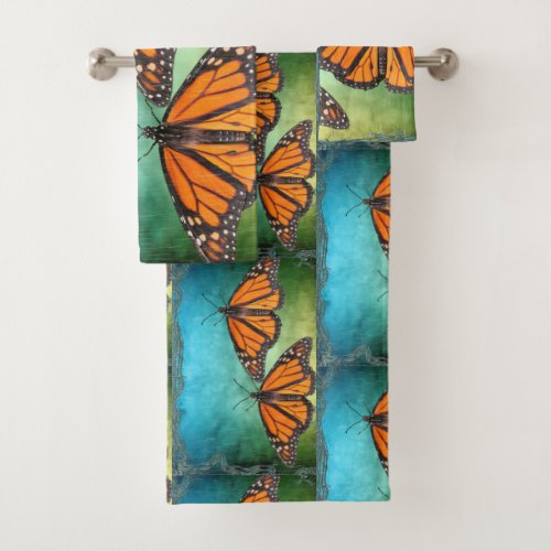 Monarch Butterfly Towel Set