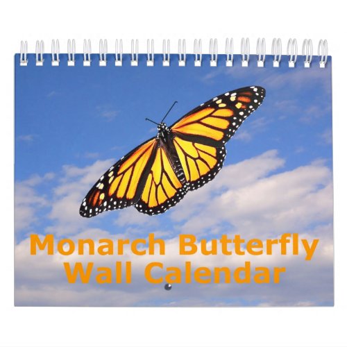 Monarch Butterfly Wall Calendar