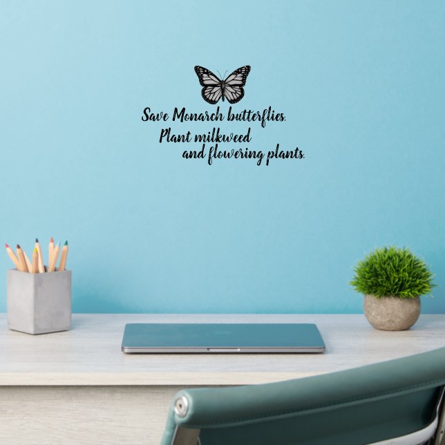 Monarch butterfly wall decal  (Home Office 2)
