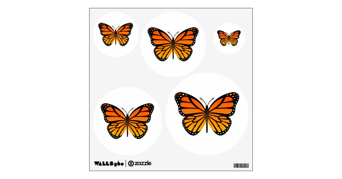 Monarch Butterfly Wall Sticker Zazzle
