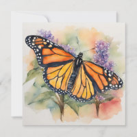  Monarch Butterfly Watercolor Print