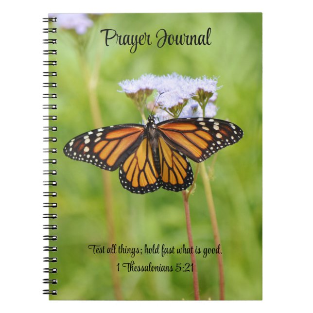 Monarch Butterfly Wildflower Faith Prayer Journal (Front)
