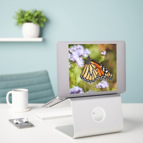 Monarch Butterfly Wildflowers Large Sticker