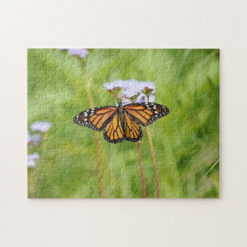 Monarch Butterfly Wildflowers Nature Puzzle