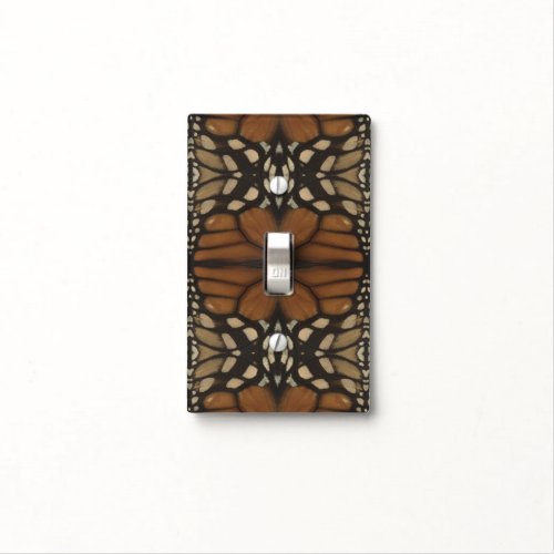 Monarch Butterfly Wing Close Up Pattern  Light Switch Cover