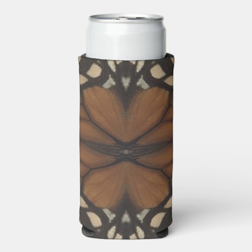 Monarch Butterfly Wing Close Up Pattern  Seltzer Can Cooler