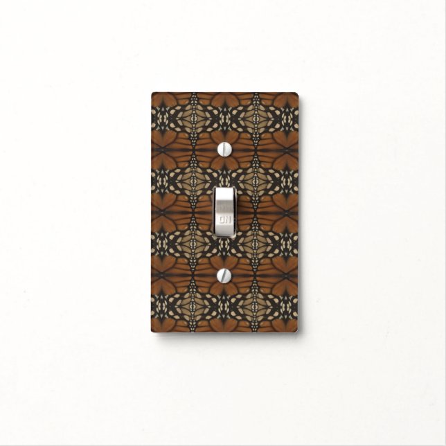 Monarch Butterfly Wing Close Up Repeat Pattern  Light Switch Cover (In Situ)