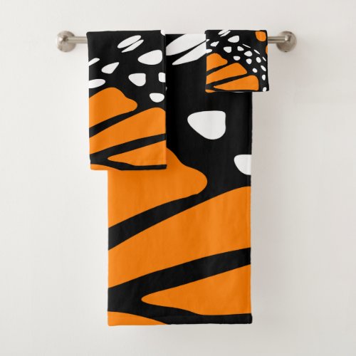 Monarch Butterfly Wing Design _ Towel Set