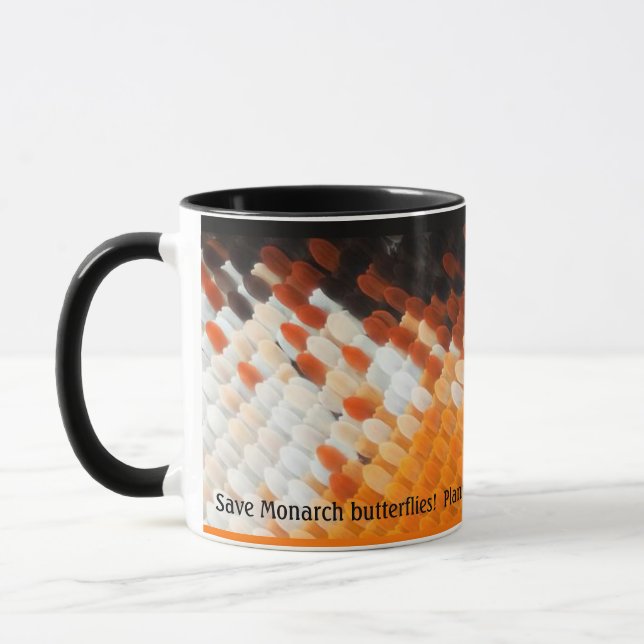 Monarch butterfly wing mug (Left)