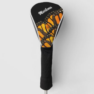 monarch butterfly wing photo art add your name golf head cover