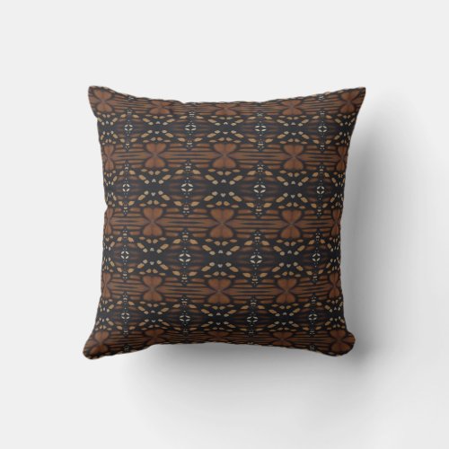Monarch Butterfly Wing Up Close Repeat Pattern  Throw Pillow