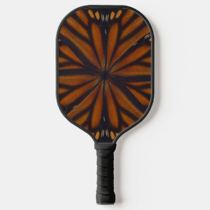 Monarch Butterfly Wings Circular Pattern Close Up  Pickleball Paddle