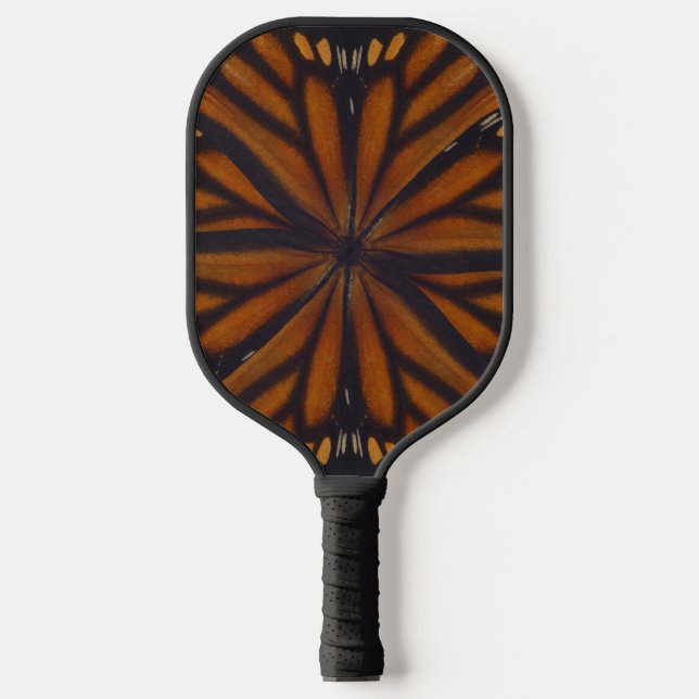 Monarch Butterfly Wings Circular Pattern Close Up  Pickleball Paddle (Front)