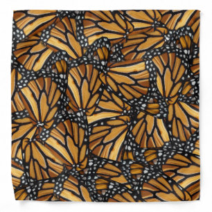 Monarch Butterfly Wings Pattern Bandana