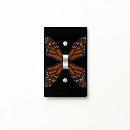 Monarch Butterfly Wings Pattern  Light Switch Cover