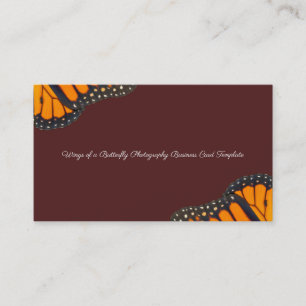 Monarch Butterfly Wings Photography Card Template