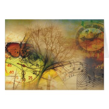 Monarch Butterfly With Clock Music And City by sunbuds at Zazzle
